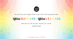 Desktop Screenshot of getyourgaycard.com