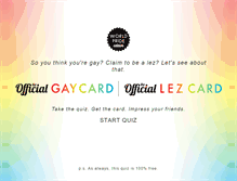 Tablet Screenshot of getyourgaycard.com